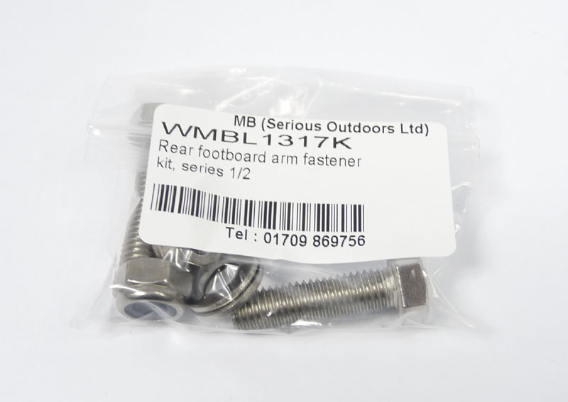 Lambretta Rear runner board support arm fastener kit, Series 1, 2, stainless steel