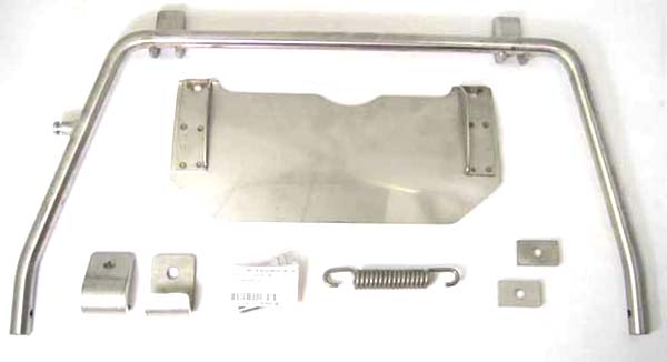 Lambretta Stand kit, stand, plate, fasteners, hooks, spring, Series 3, MB