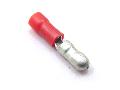 Lambretta Electrical bullet connector male, 4mm, Red