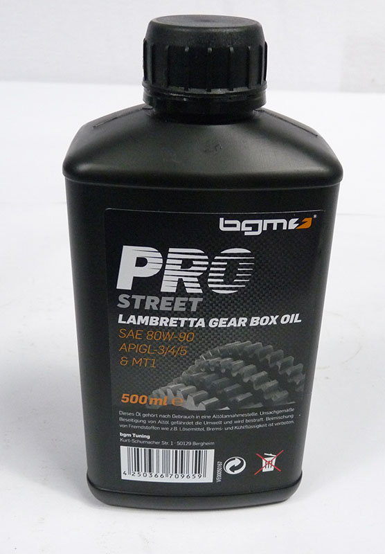 Lambretta Oil, gearbox, 500ml, SAE80, bgm
