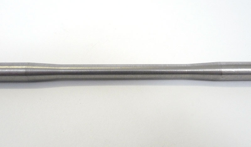 Lambretta Headset (handlebar) rod (spline in-plate out) (Medium 311mm) Li 125/150, Series 3, stainless steel, MB