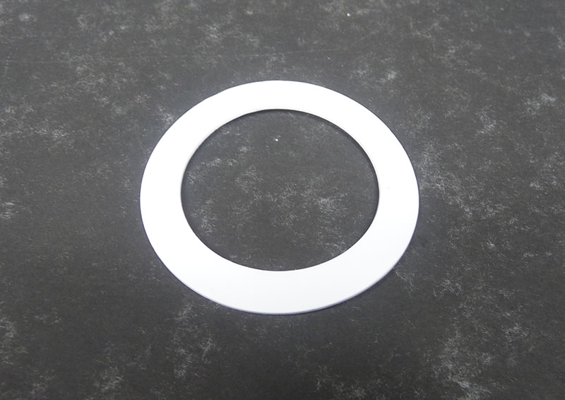 Lambretta Race-Tour Drive side (plate) gasket, White, fuel and heat resistant, MB