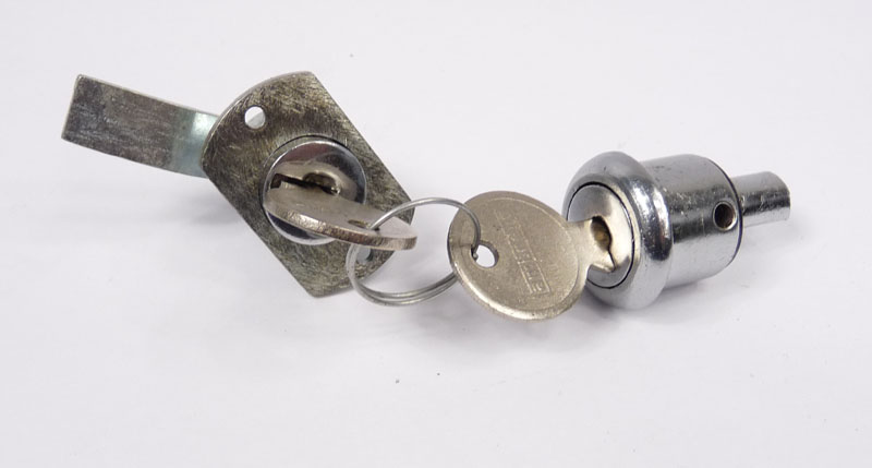 Lambretta Tool box and steering lock set, Series 2, same key, Indian