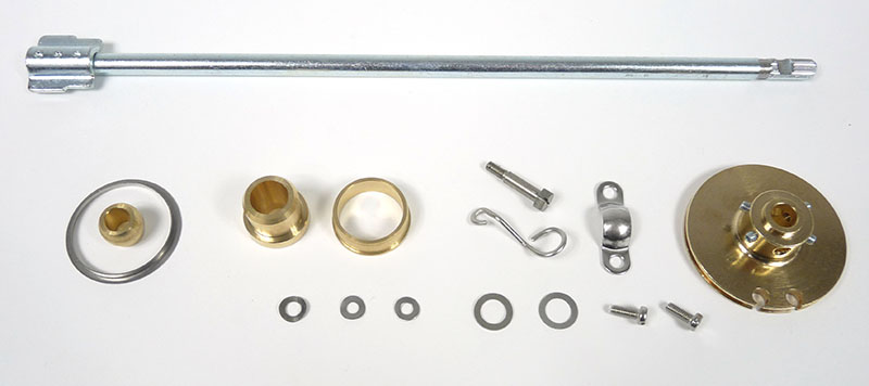 Lambretta Headset (handlebar) rod internal kit, Clutch side, splined Series 1/2, 320mm, MB