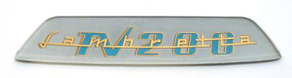 Lambretta Rear frame badge Tv200