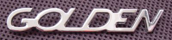 Lambretta Legshield badge Golden