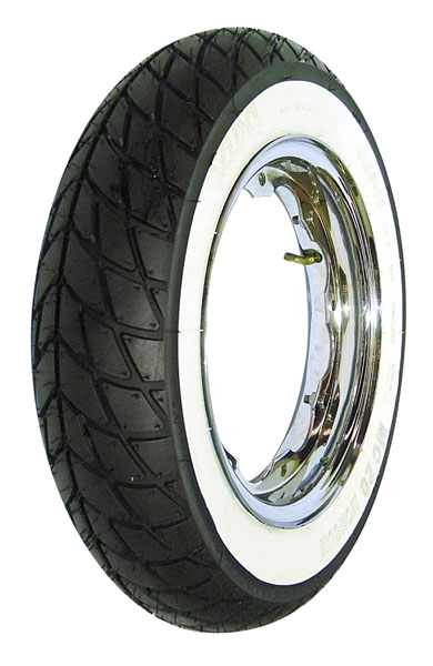 Lambretta Tyre, Mitas, 350:10, MC20, Monsum Road Whitewall also a mud and snow winter tyre