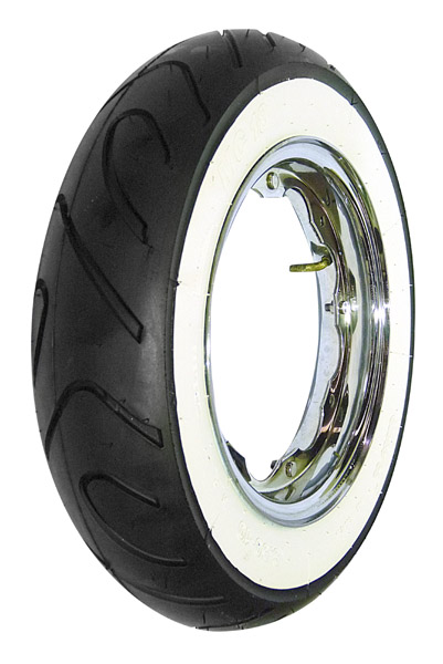 Lambretta Tyre, Mitas, 350:10, MC18, Sports Whitewall