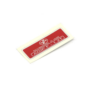 Lambretta Sticker, petrol flap (Red)