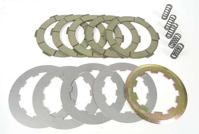 Lambretta Race-Tour Clutch plate kit (5 plate) (5x2.6mm friction, 4x1.5mm, 2.5mm top plate, MB springs) (Fits into STD clutch set up