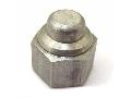 Lambretta Front hub spindle dome nut, each, stainless steel, MB