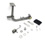 Lambretta Rear brake pedal kit, Black rubber, Series 3, MB